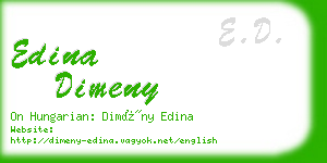 edina dimeny business card